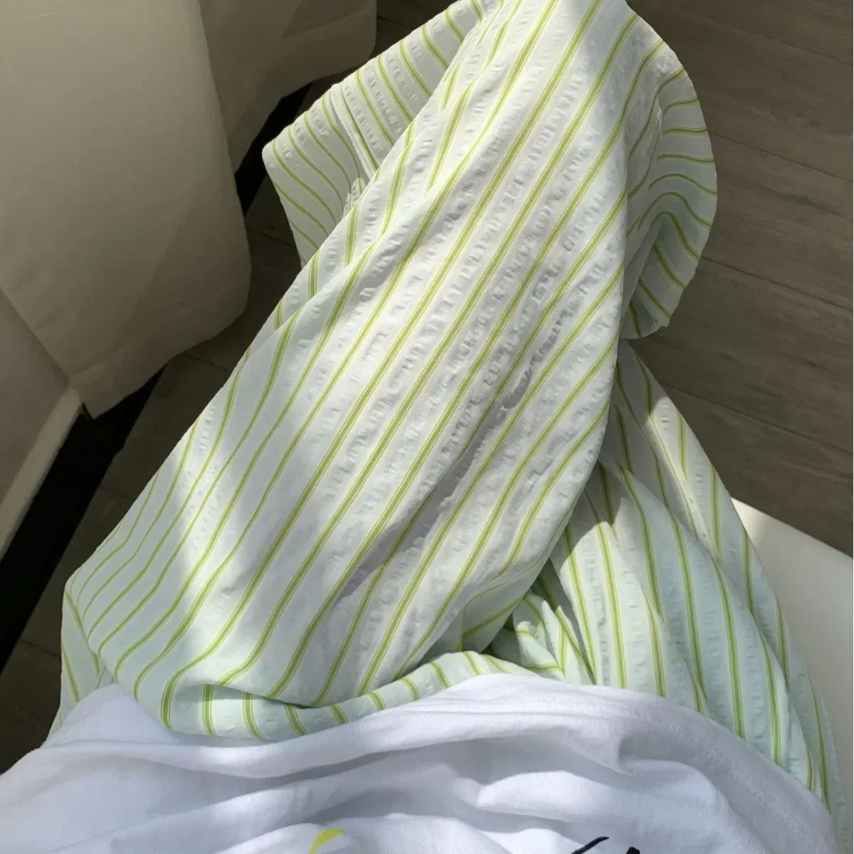 Korean Casual Striped  Drawstring Straight Pant  Y2k Women Loose Holiday Pants Perppy Sweet Pink High Waist Office Trousers